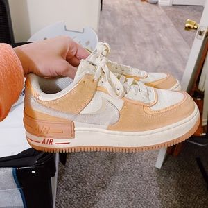 Nike Air Force 1 Shadow Cashmere/Orange 7.5